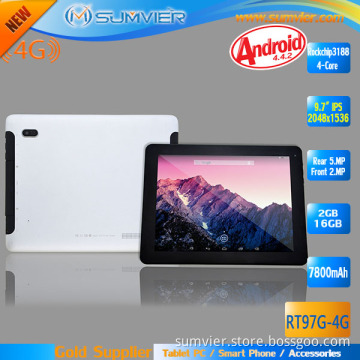 New Arrival! 4G Tablet PC 9.7inch IPS 2048X1536 Quad Core (RT97H-4G)